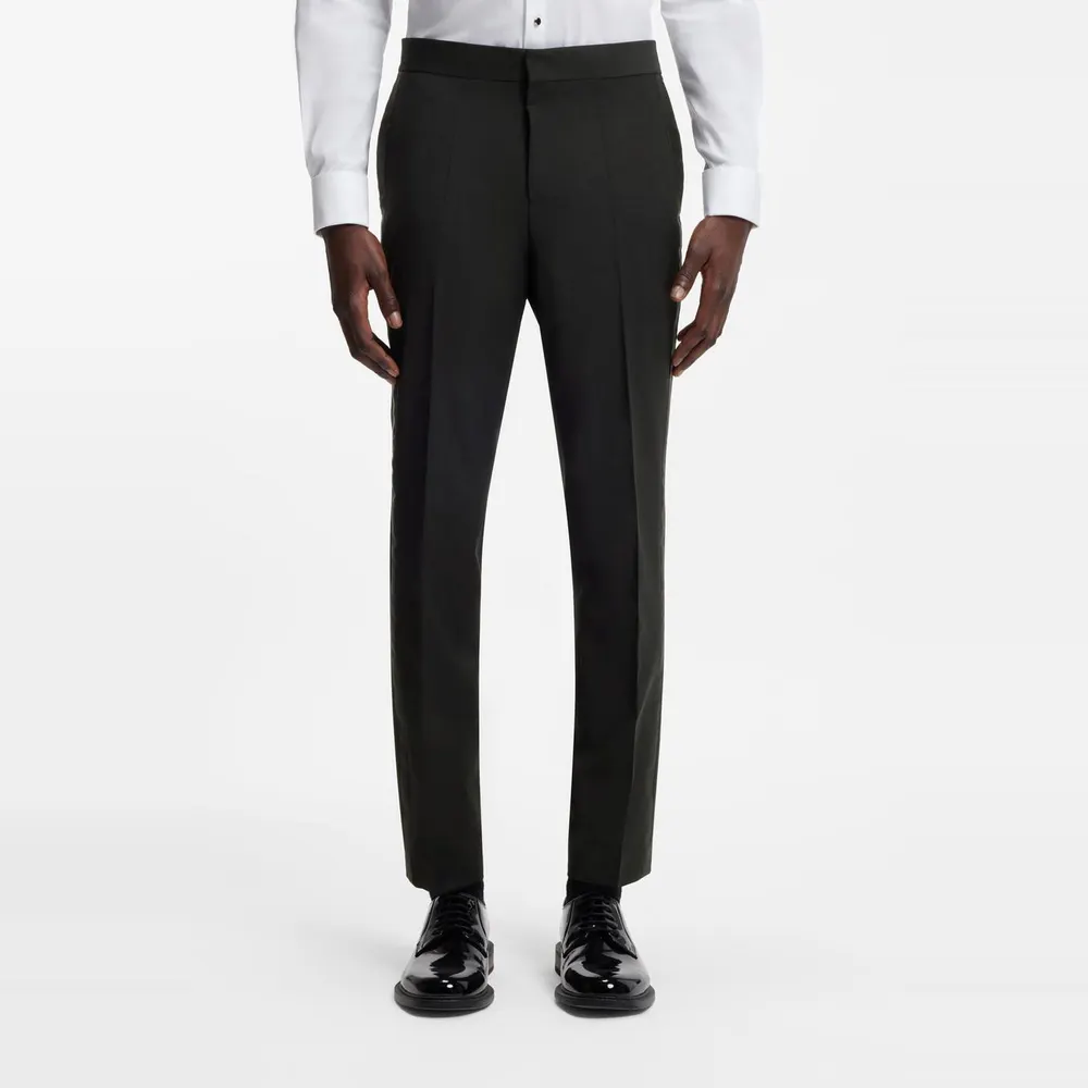 Hugo Men's Hesten Wool Suit Trousers detail 2