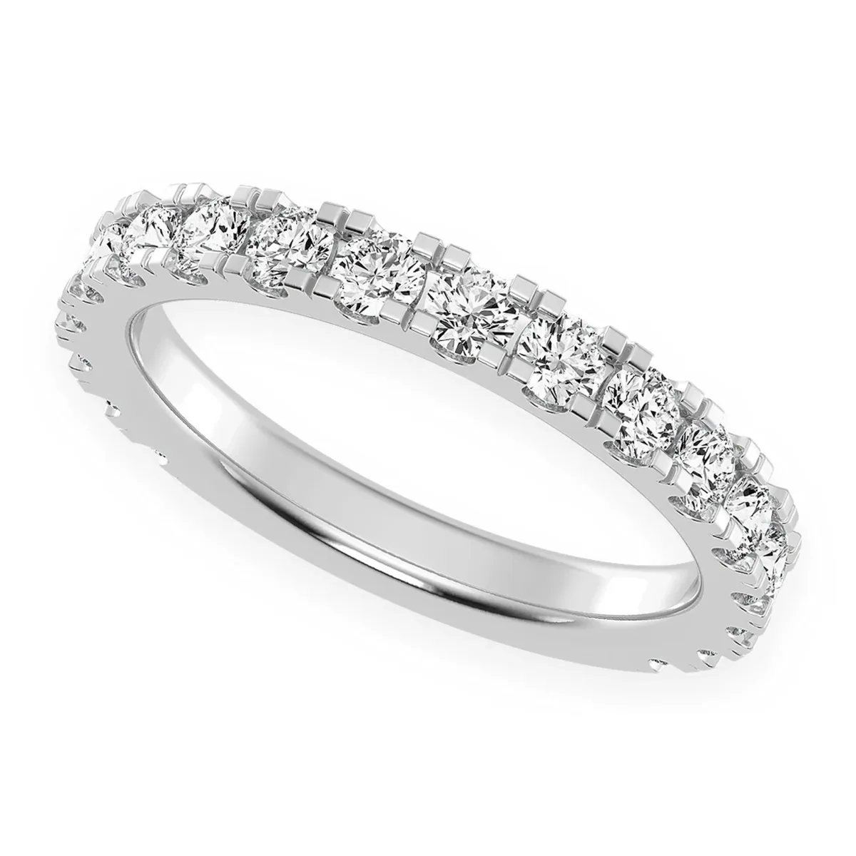 For Him Matching Wedding Ring in White Gold / Natural Diamond – Ring