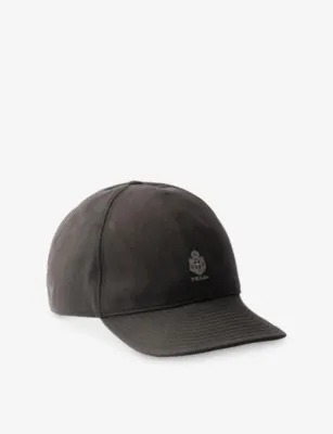 PRADA Old Gabardine Cotton Baseball Cap - NEUTRAL - XXS