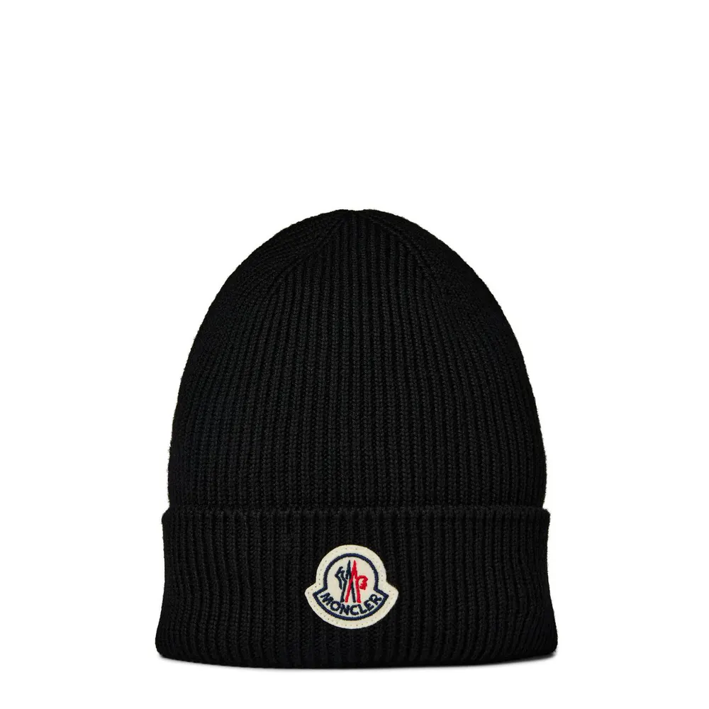 Moncler Men's Logo Wool Beanie