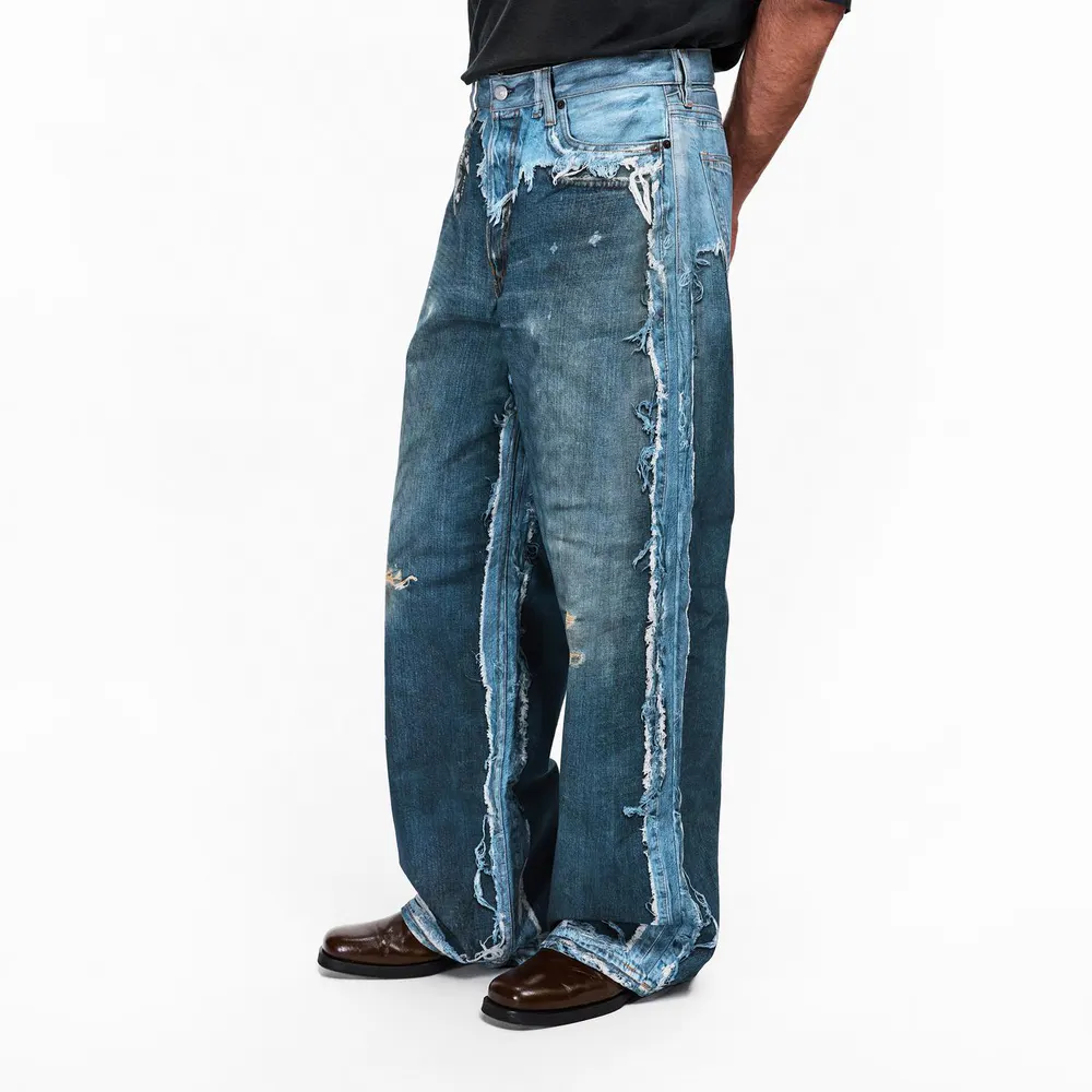 Acne Studios Mens Trompe-LOeil Jeans detail 3