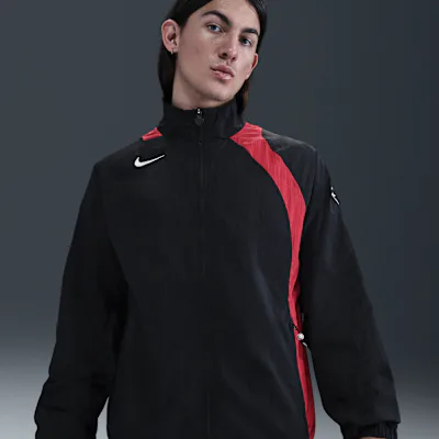 Nike Total 90 Men's Repel Football Tracksuit Jacket - Black/Gym Red/Sail