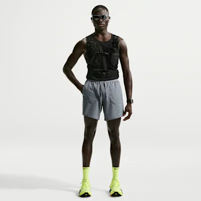 Nike Stride Men's Dri-FIT 18cm (approx.) 2-in-1 Running Shorts - Smoke Grey
