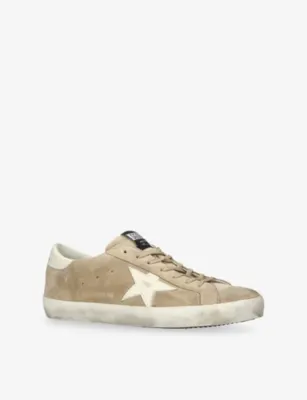 GOLDEN GOOSE Men’s Super-Star Suede Trainers - EUR 41 / 7 UK MEN in Beige, additional product view 3