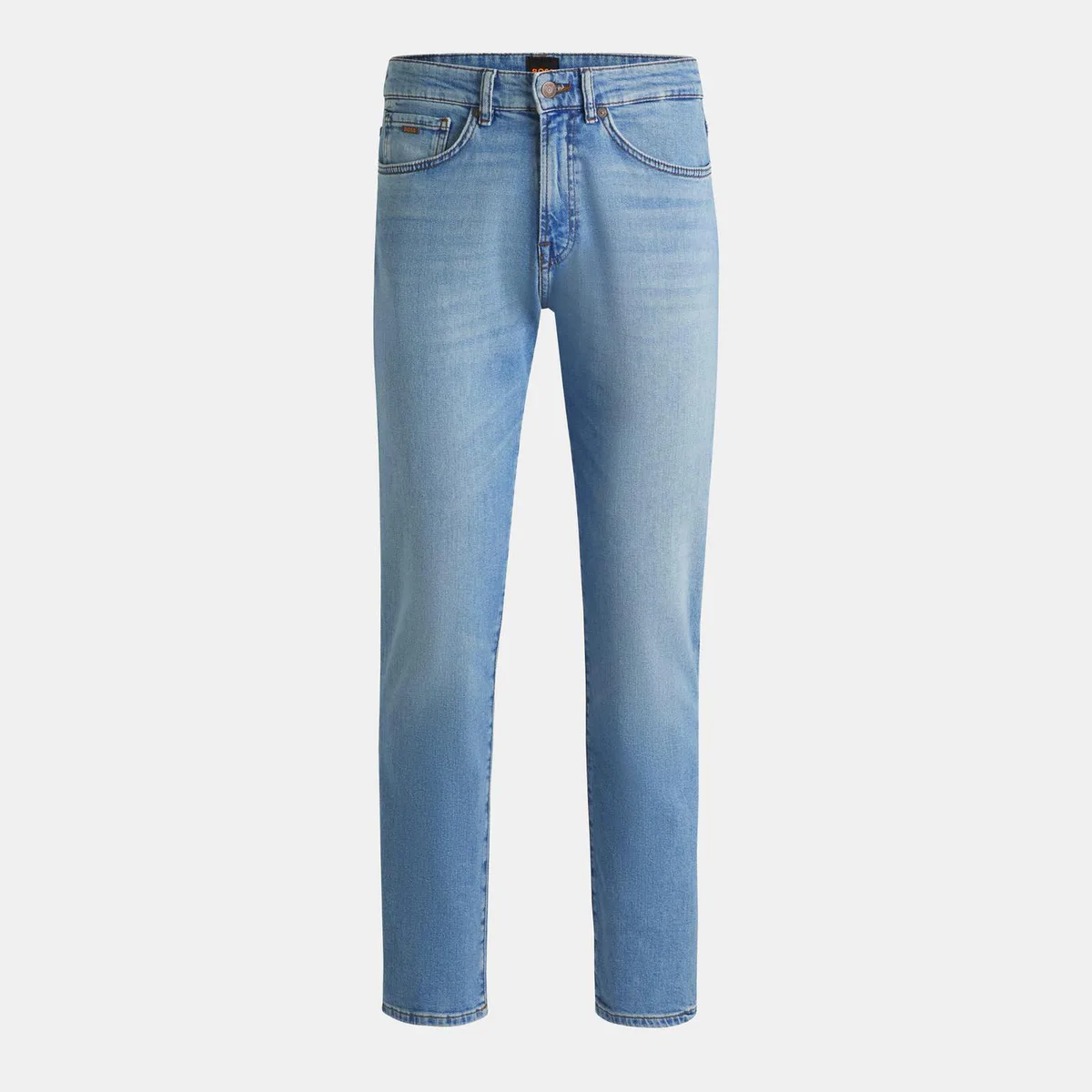 Boss Men's Re.Maine BC Straight Denim Jeans with Iconic Logo Patch