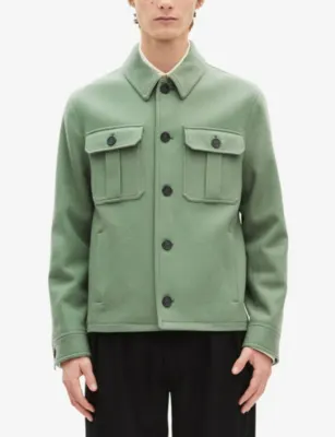 THE KOOPLES Chest-Pocket Wool-Blend Jacket detail 3