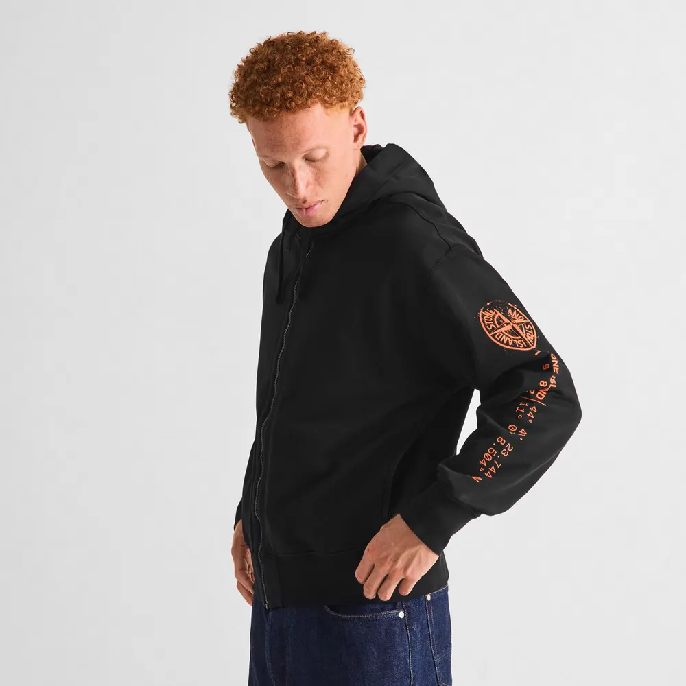 Stone Island Stone Prnt FZ Hoody Sn64 detail 3