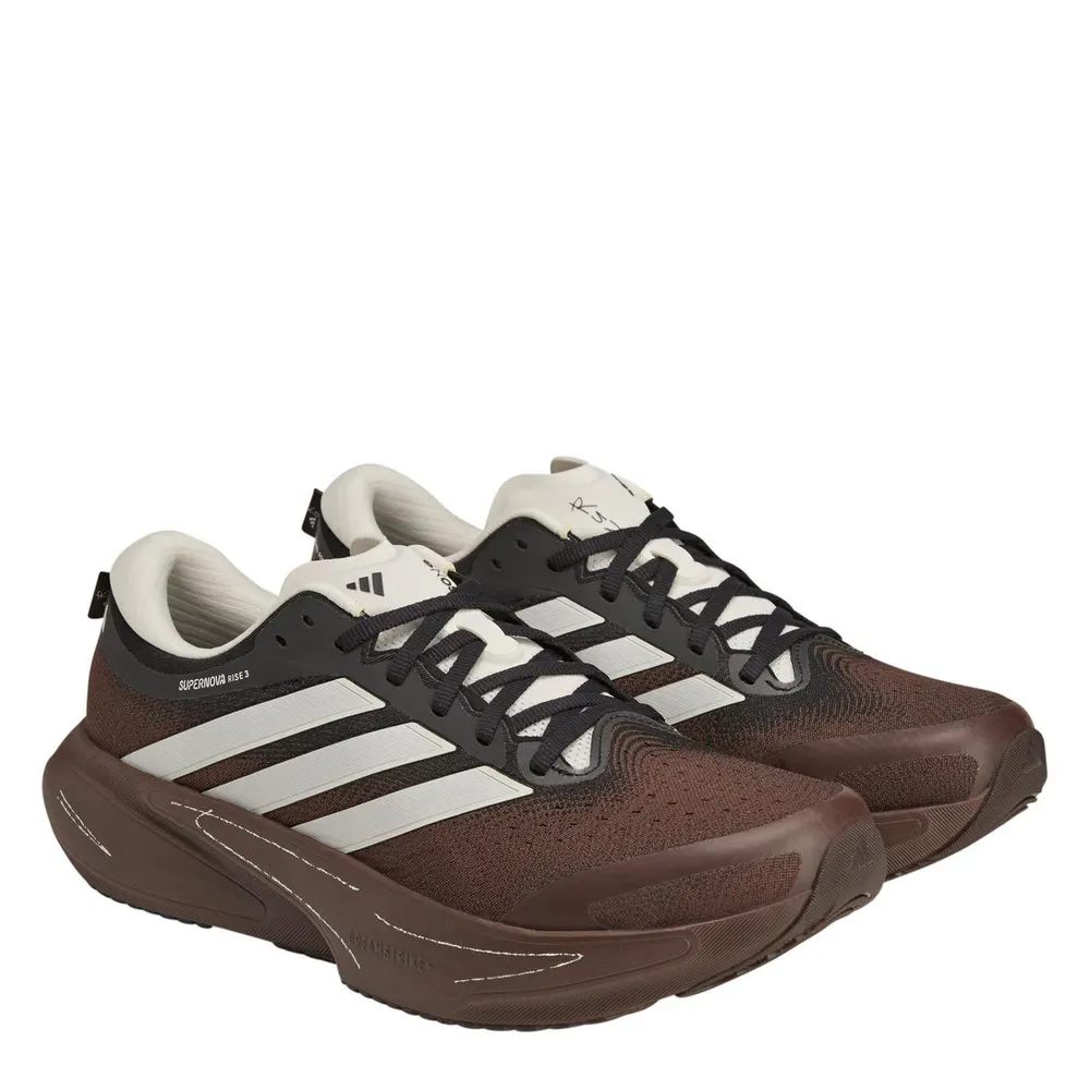 Adidas Originals x SFTM Mens Supernova Rise 3 Running Shoes in Auburn/Blk, additional product view 3