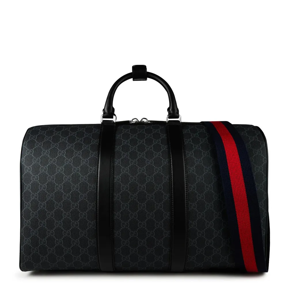 Gucci Men's Monogram Cotton Duffle Bag