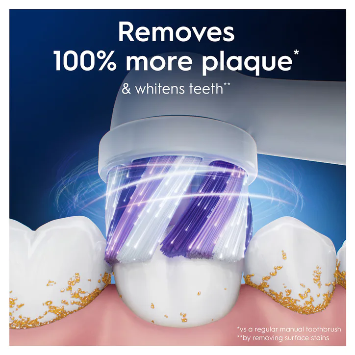 ORAL-B iO Series Radiant White Black, Original Brush Heads for Teeth Whitening, 4, additional product view 3