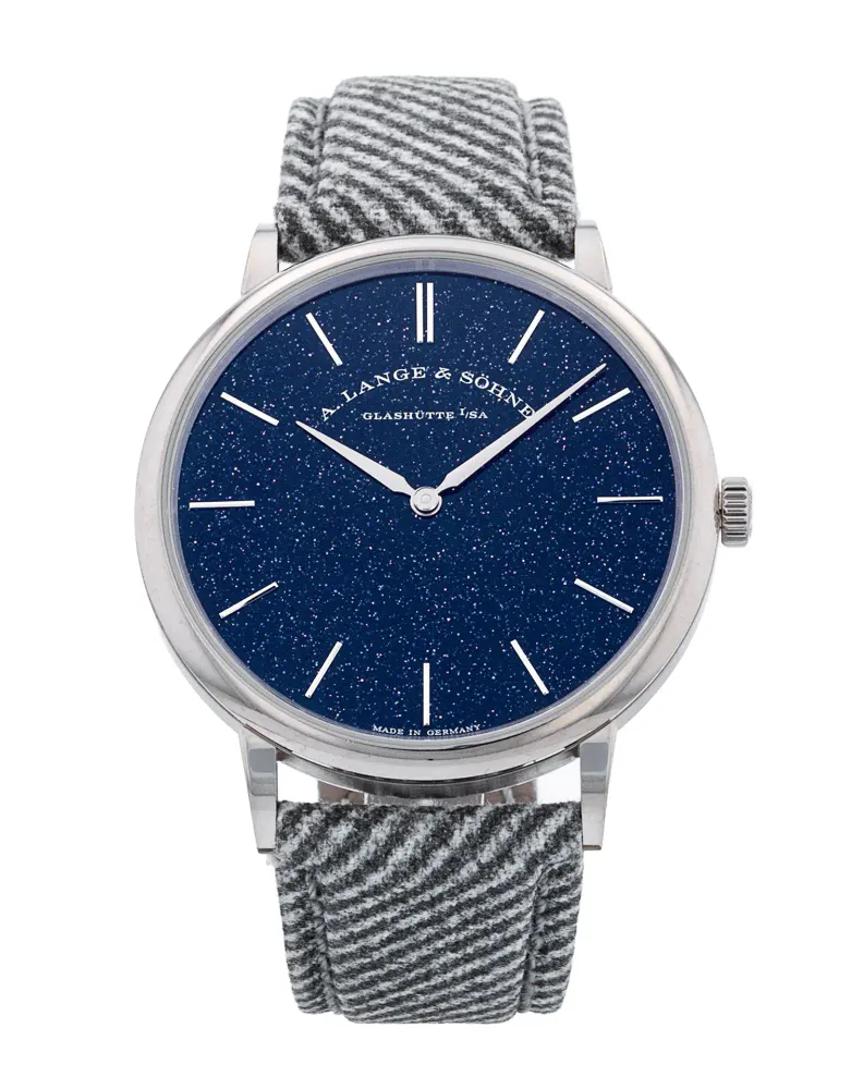 A. Lange and Sohne Saxonia Thin 205.086 — 2021 — Very good in Blue – Pre-owned watches
