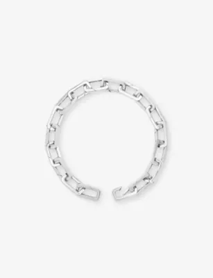 POUBEL Engraved-Link Sterling-Silver Bracelet
