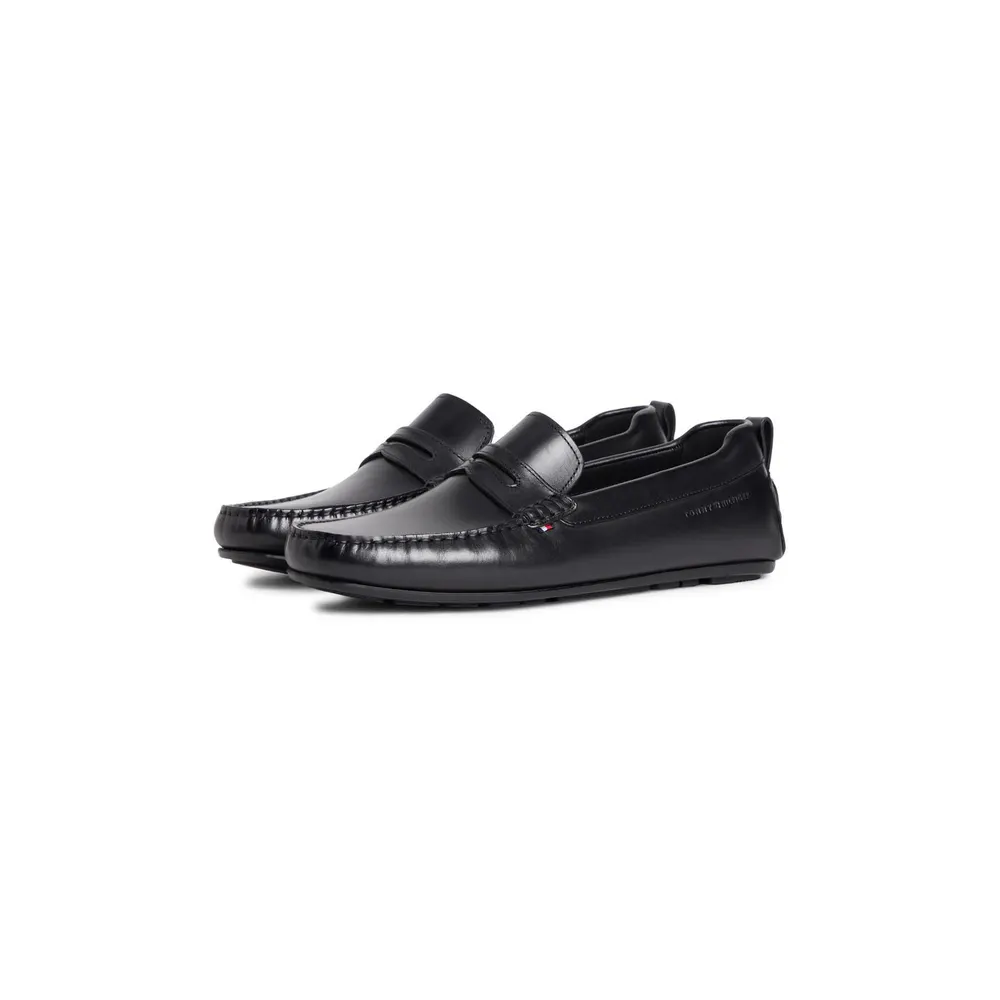 Tommy Hilfiger Men's Loafers in Triple Black, additional product view 3