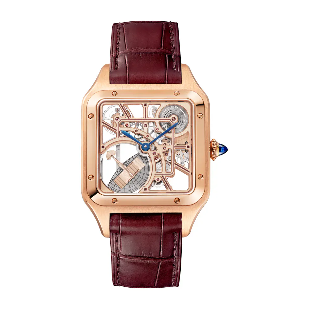 Cartier Santos Watch, Large Model, Mechanical Movement With Automatic Winding, Calibre 1847 MC Steel Case detail 2