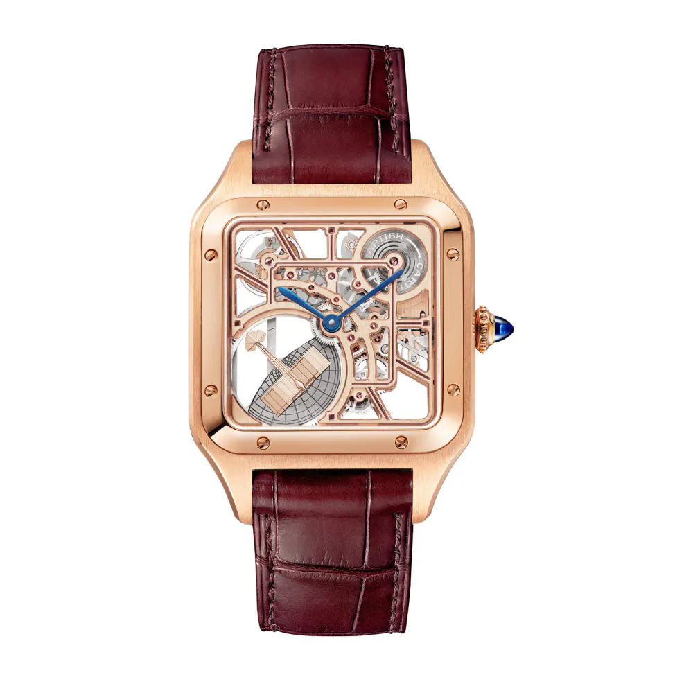 Cartier Santos Watch, Large Model, Mechanical Movement With Automatic Winding, Calibre 1847 MC Steel Case detail 3