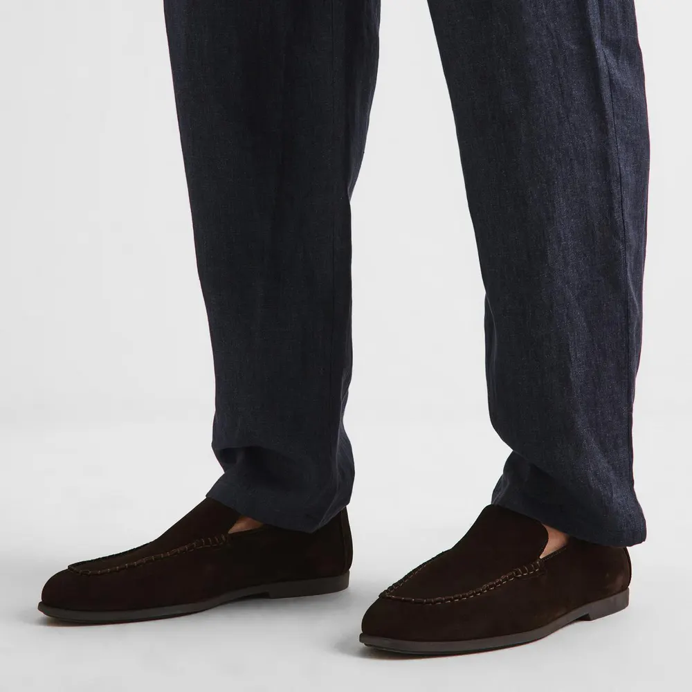 Calvin Klein Men's Loafers in Turkish Coffee, additional product view 3