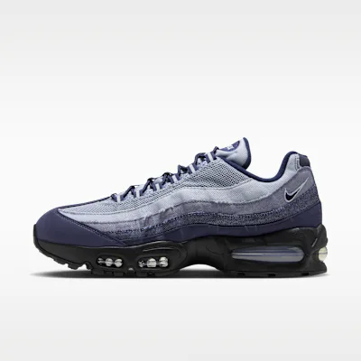Nike Air Max 95 Big Bubble Men's Shoes - Ashen Slate/Midnight Navy/Light Armoury Blue/Light Armoury Blue