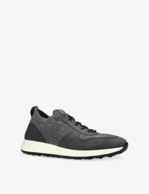 TODS Sportivo 79K Calzino Knitted and Suede Trainers - EUR 44 / 10 UK MEN in GREY/DARK, additional product view 3