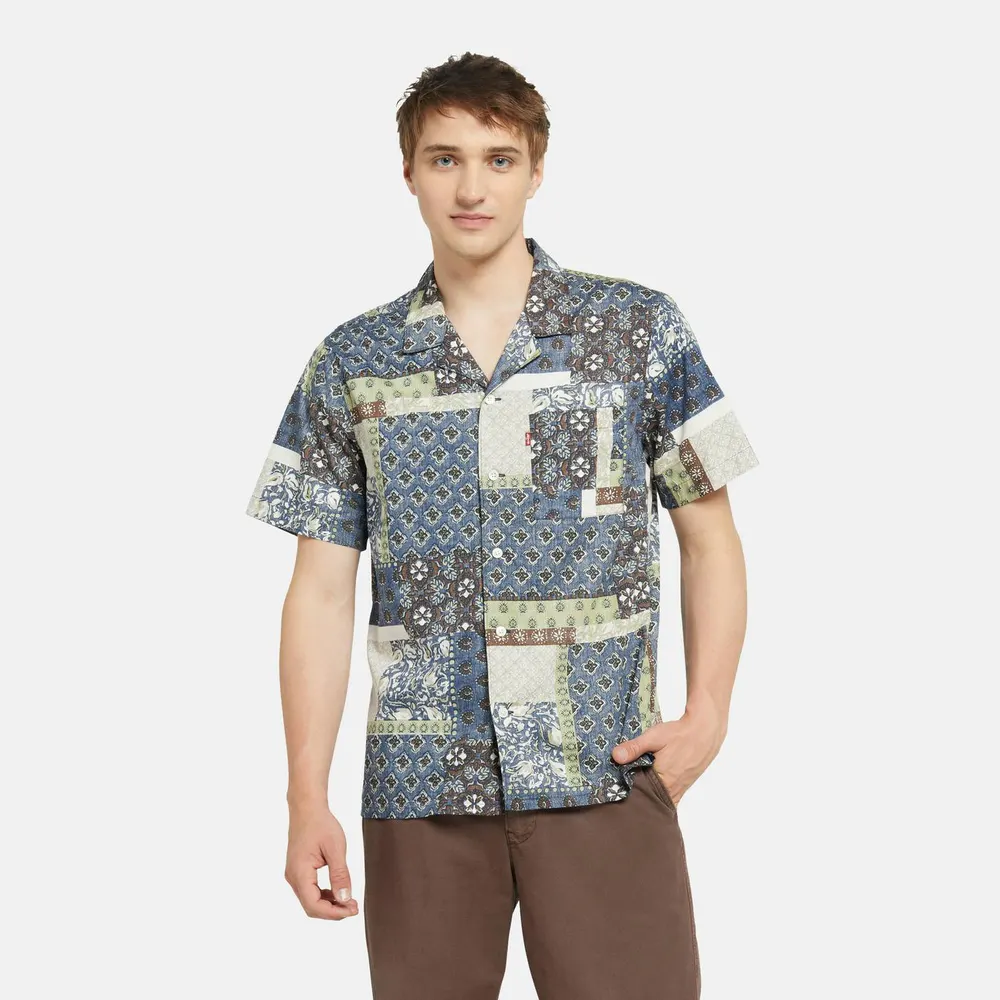 Levis Men's Sunset Camp Short-Sleeve Bowling Shirt