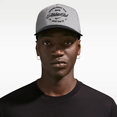 Nike Rise Structured A-Frame Cap - Smoke Grey/Black/Black