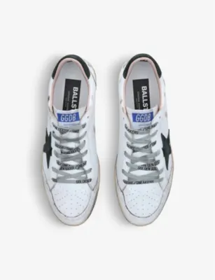 GOLDEN GOOSE Mens Ballstar low-top leather trainers - EUR 43 / 9 UK MEN in WHITE/OTH, additional product view 2