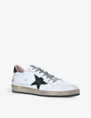 GOLDEN GOOSE Mens Ballstar low-top leather trainers - EUR 43 / 9 UK MEN in WHITE/OTH, additional product view 3