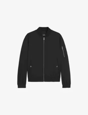 BOSS Regular-Fit Zip-Up Woven Bomber Jacket