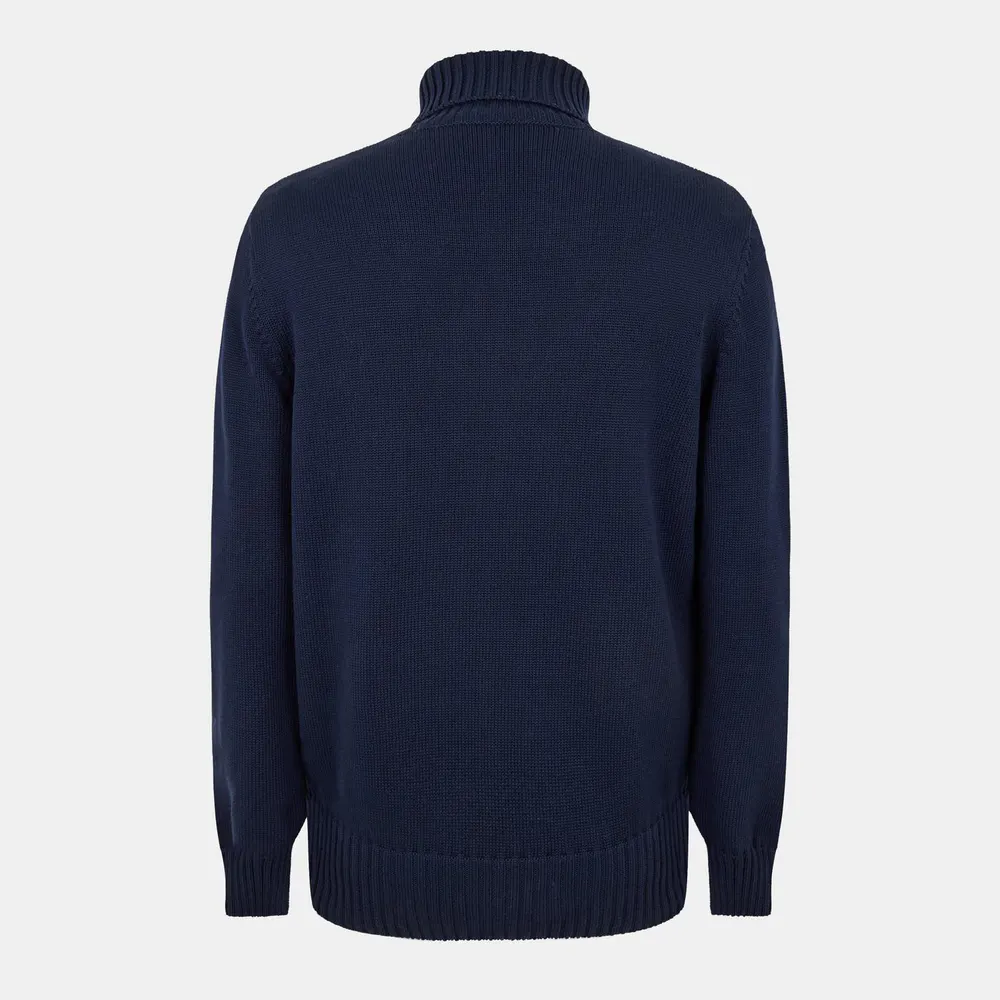 GIVENCHY Men's Crew Neck Jumper in Blue, additional product view 2