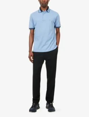 EMPORIO ARMANI Tipping Short-Sleeve Cotton-Pique Polo Shirt detail 2