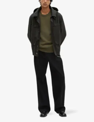 THE KOOPLES Patch-Pocket Regular-Fit Hooded Cotton Jacket detail 3