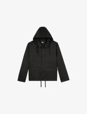 THE KOOPLES Patch-Pocket Regular-Fit Hooded Cotton Jacket