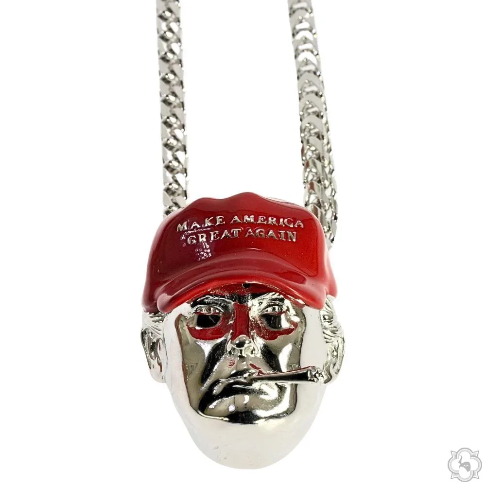 MARYAM - For Him SILVER Trump MAGA Pendant Set 70245 in 20 Inches – Pendant Set