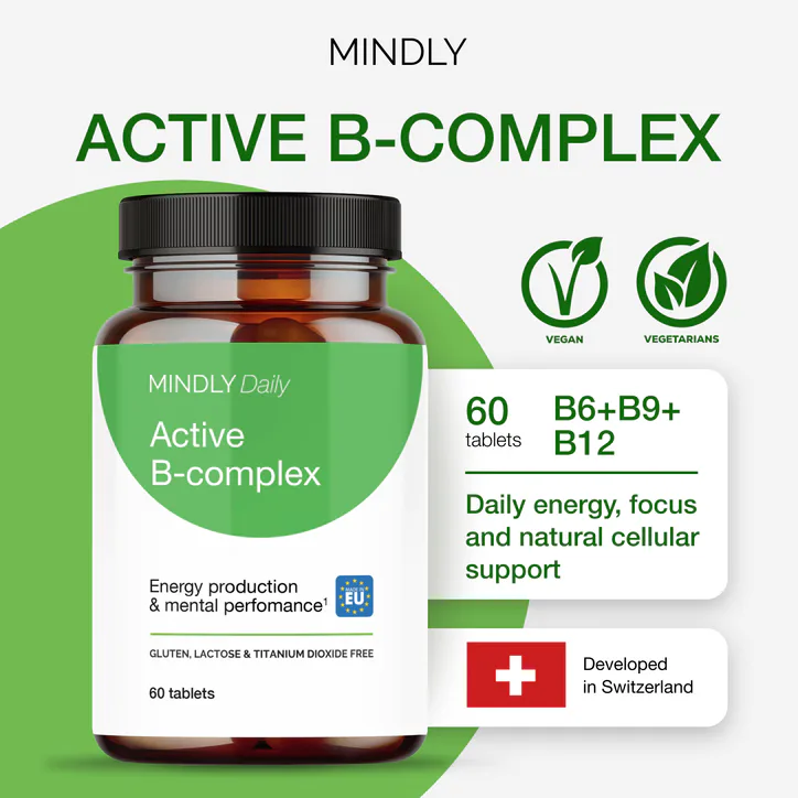 Mindly Active B-complex 60 tablets, additional product view 3