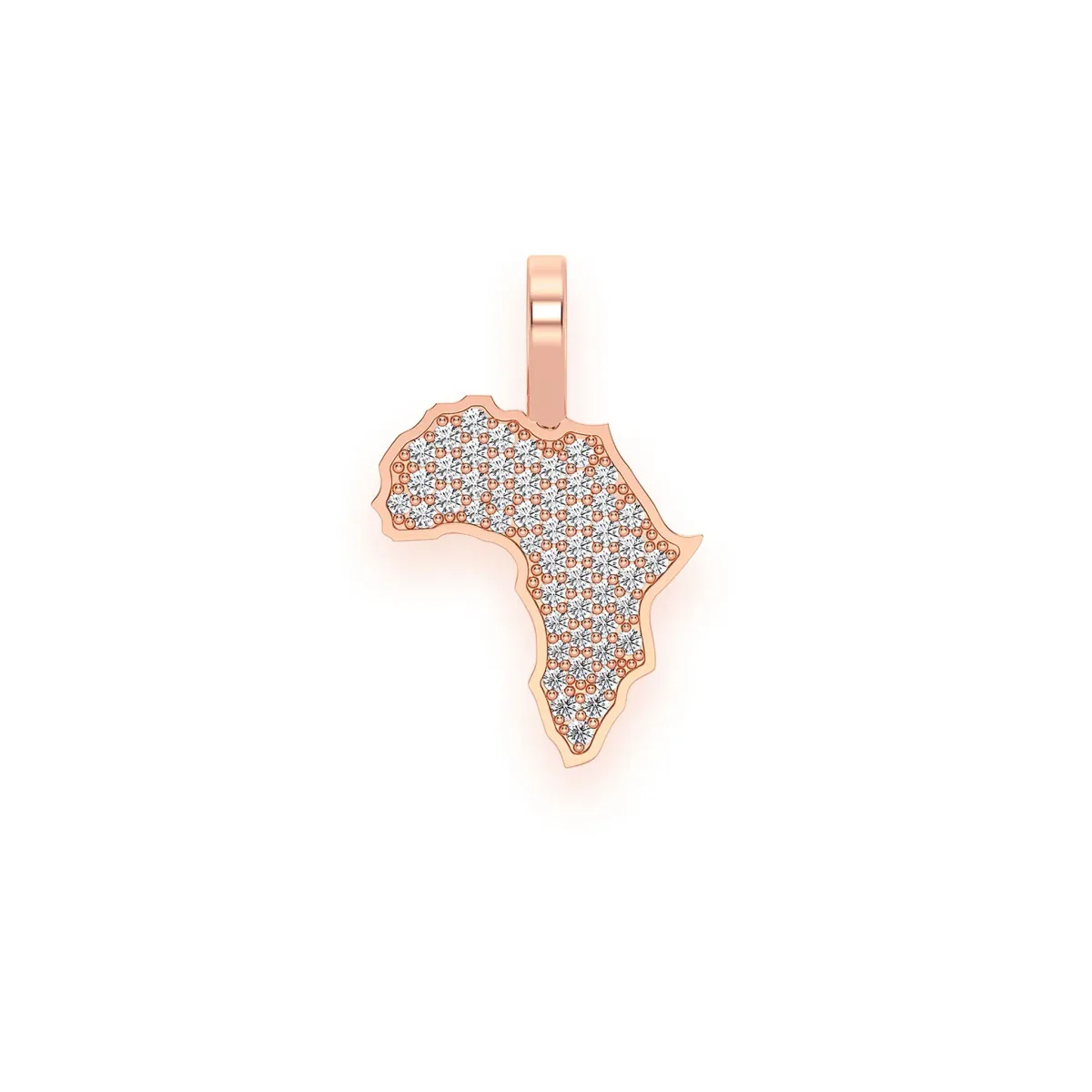 For Him Africa Diamond Pendant in 0.25ctw / Rose Gold / Natural Diamond – Pendant