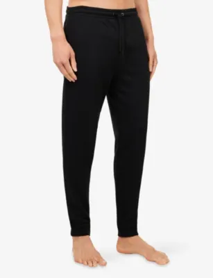 DEREK ROSE Quinn Tapered Cotton-Jersey Jogging Bottoms detail 3