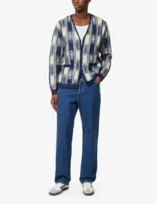 REPLAY Red Cast 9zero1 high-rise straight-leg stretch-denim jeans - 32/34 in DARK BLUE, additional product view 2