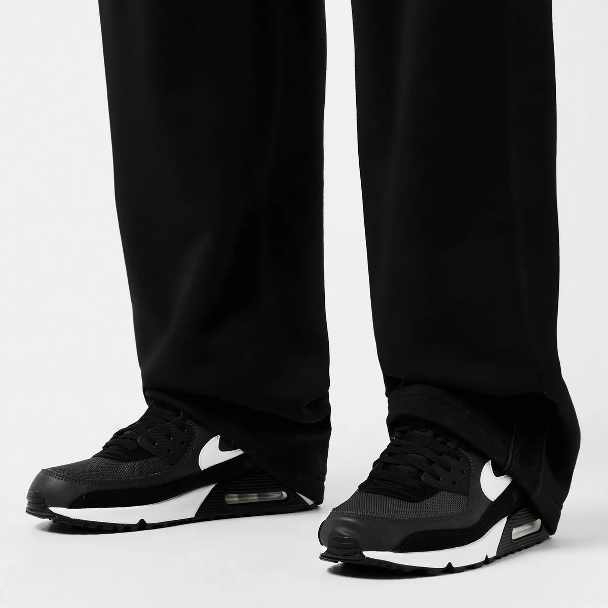 For Him Nike Air Max 90 Mens Shoes in Black/White, additional product view 3
