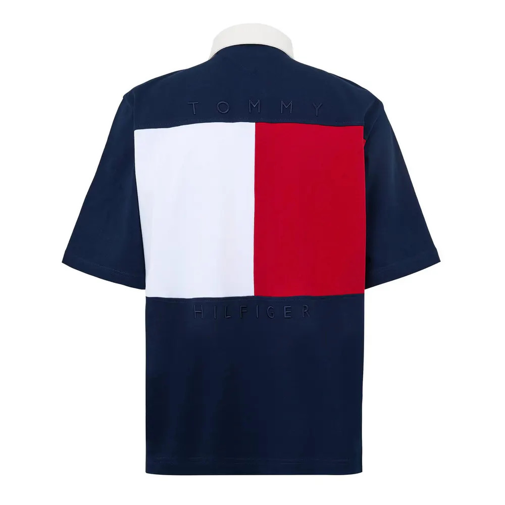 Tommy Hilfiger Men's Back Flag Short Sleeve Polo Shirt detail 2