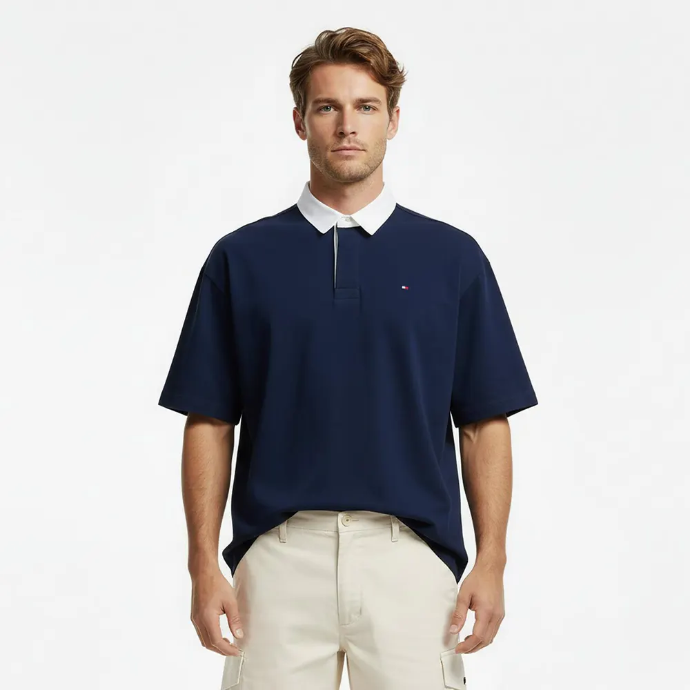 Tommy Hilfiger Men's Back Flag Short Sleeve Polo Shirt detail 3