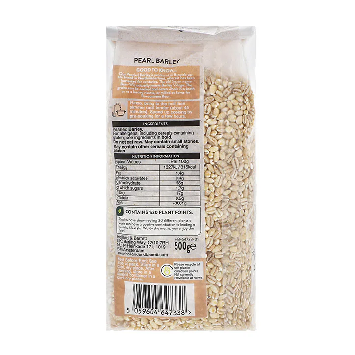 For Him Pearl Barley 500g, additional product view 2
