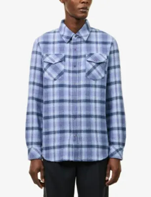 GODS TRUE CASHMERE Uniform Gemstone-Embellished Cashmere Shirt in DENIM, additional product view 3