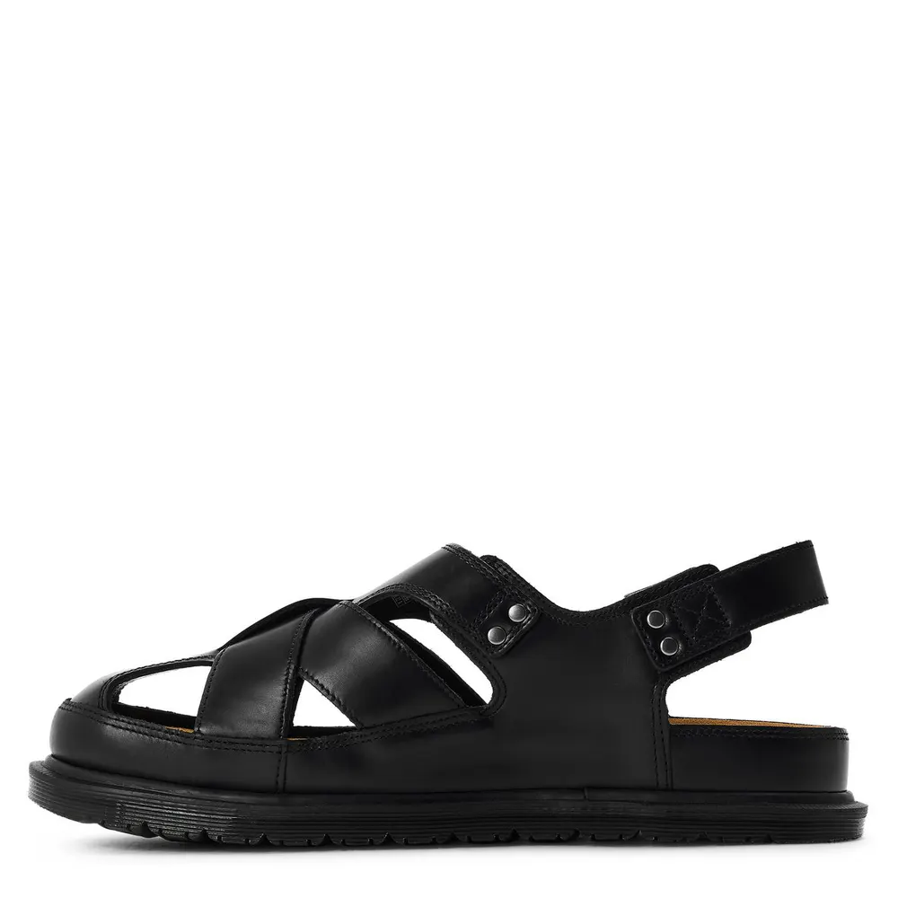 Dr Martens San Fisherman Sandal in Black Orleans, additional product view 2