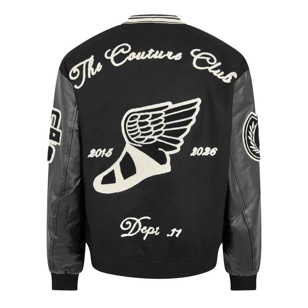 The Couture Club Men's Varsity Jacket detail 2