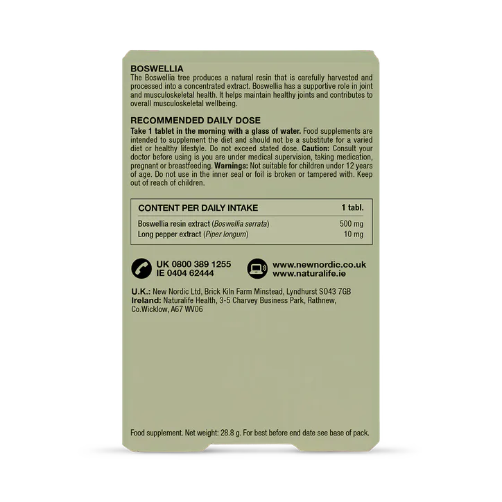 New Nordic Boswellia 30 Tablets detail 2