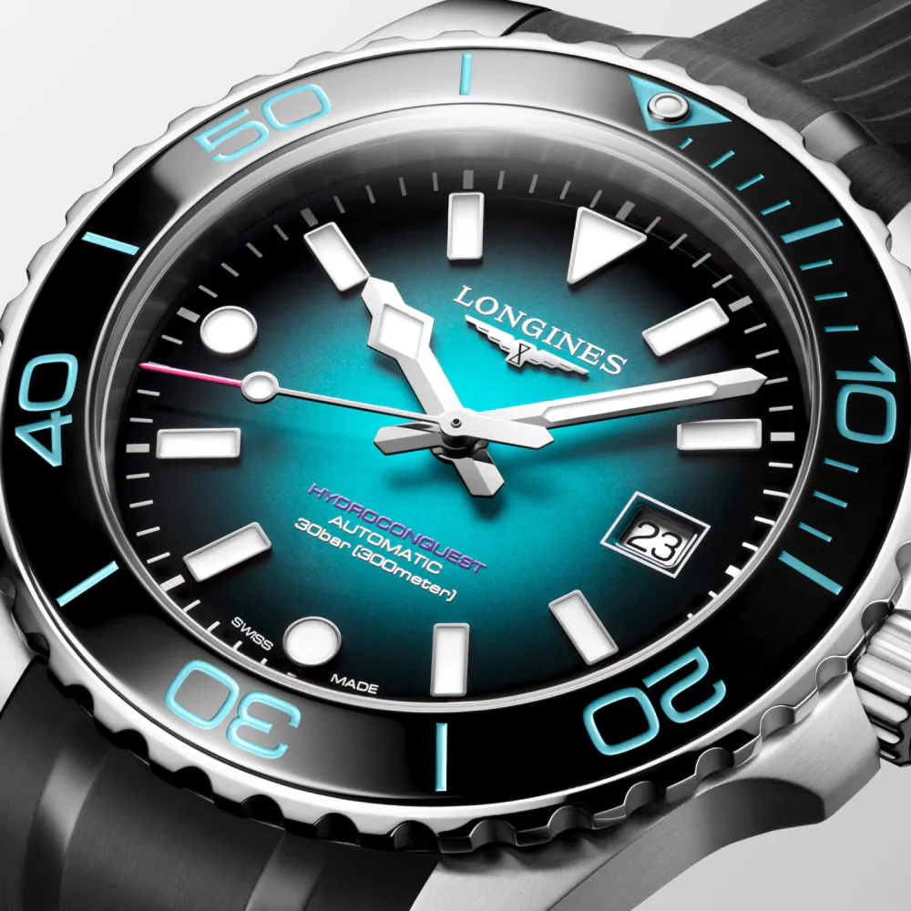 Longines HydroConquest 2026 CommonWealth Games Limited Edition 42mm Mens Watch Teal in Turquoise, additional product view 2