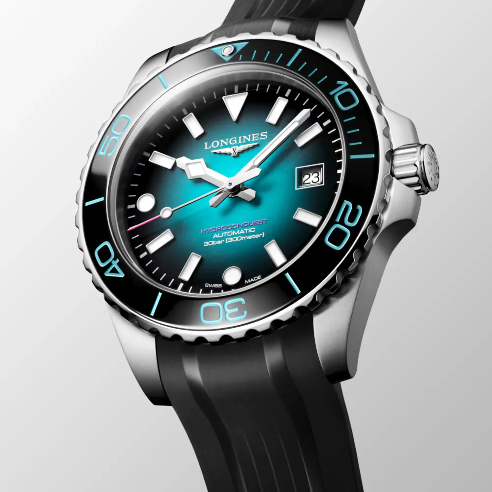 Longines HydroConquest 2026 CommonWealth Games Limited Edition 42mm Mens Watch Teal in Turquoise, additional product view 3