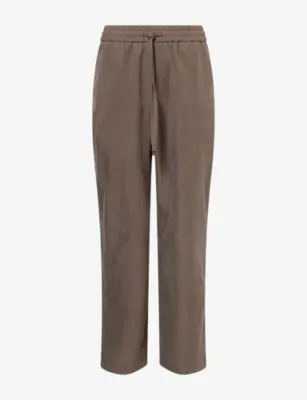 THE COUTURE CLUB Cupro Panelled Woven Trousers