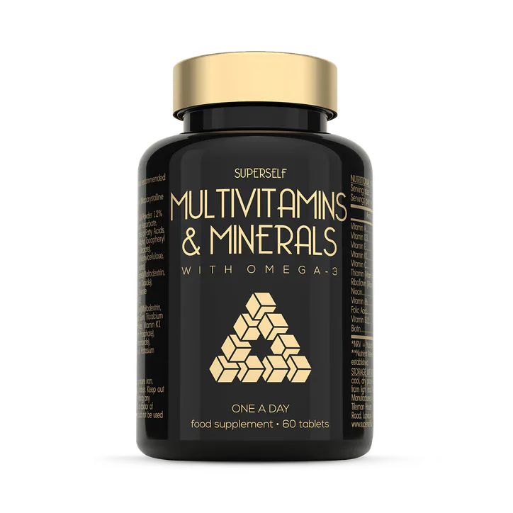 SuperSelf Multivitamin with Omega 3, Vitamins & Minerals 60 Tablets