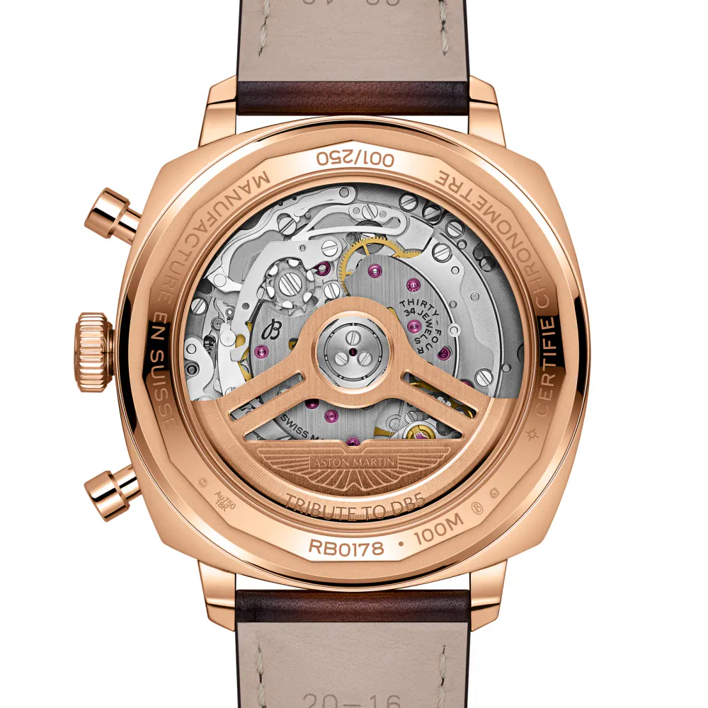 Breitling Top Time B01 Aston Martin DB5 Chronograph Limited Edition 41mm Mens Watch 18k Red Gold detail 2