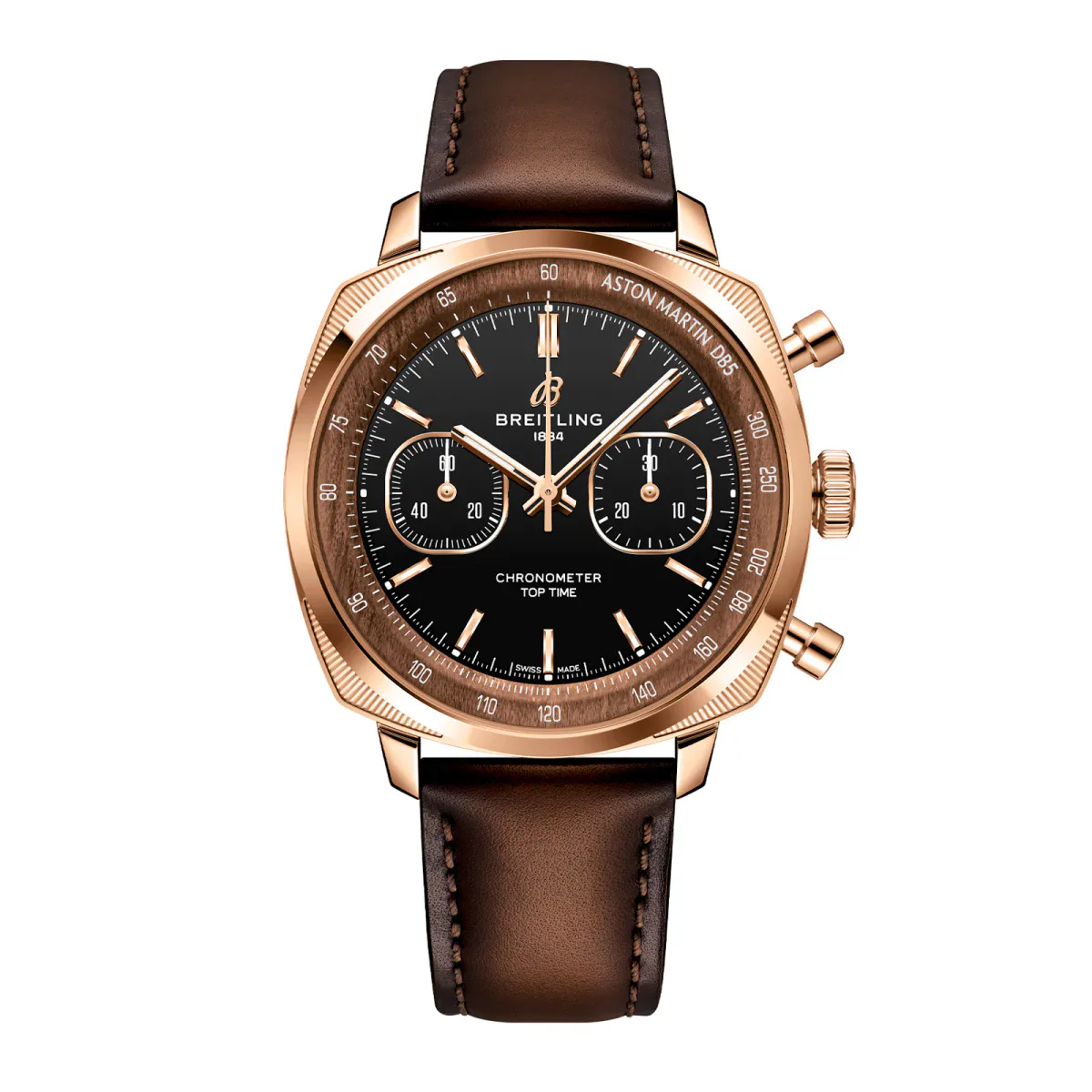 Breitling Top Time B01 Aston Martin DB5 Chronograph Limited Edition 41mm Mens Watch 18k Red Gold